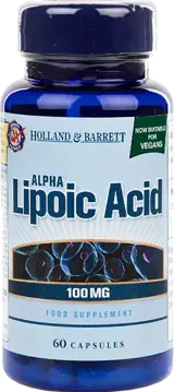 Holland And Barrett Alpha Lipoic Acid 100 mg За енергиен метаболизъм и антиоксидантна защита х 60 капсули