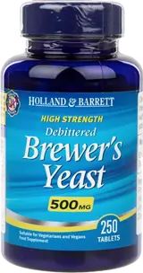 Holland And Barrett Brewers Yeast 500 mg / High Strength 250 Таблетки, 41 Дози