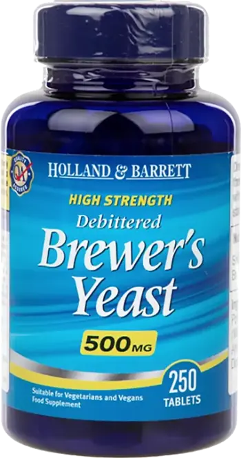 Holland And Barrett Brewers Yeast 500 mg / High Strength 250 Таблетки, 41 Дози