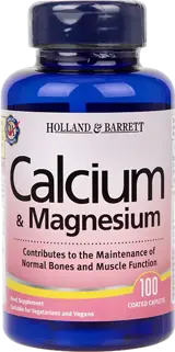 Holland And Barrett Calcium & Magnesium За здрави кости и мускули х 100 каплети