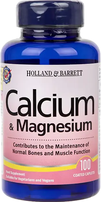 Holland And Barrett Calcium & Magnesium За здрави кости и мускули х 100 каплети