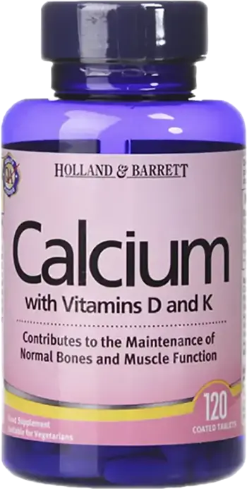 Holland And Barrett Calcium with Vitamins D and K За здрави кости и зъби х 120 Таблетки