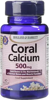 Holland And Barrett Coral Calcium 500 mg Коралов Калций за здрави кости и мускули х 60 капсули