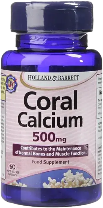 Holland And Barrett Coral Calcium 500 mg Коралов Калций за здрави кости и мускули х 60 капсули