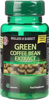 Holland And Barrett Green Coffee Bean Extract 400 mg Svetol Екстракт от зелено кафе за отслабване х 42 капсули