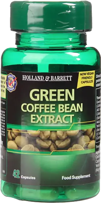 Holland And Barrett Green Coffee Bean Extract 400 mg Svetol Екстракт от зелено кафе за отслабване х 42 капсули
