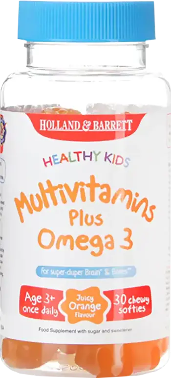 Holland And Barrett Healthy Kids MultiVitamins Plus Omega 3 Мултивитамини с Омега 3 за деца