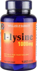 Holland And Barrett L-Lysine 1000 mg Подкрепа за имунната система х 120 каплети