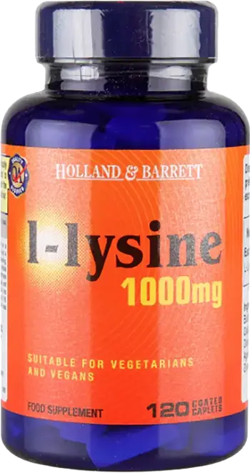 Holland And Barrett L-Lysine 1000 mg Подкрепа за имунната система х 120 каплети