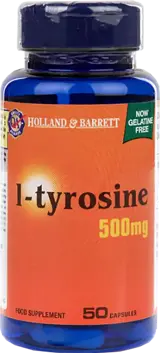 Holland And Barrett L-Tyrosine 500 mg За фокус и енергия х 50 капсули