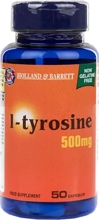 Holland And Barrett L-Tyrosine 500 mg За фокус и енергия х 50 капсули