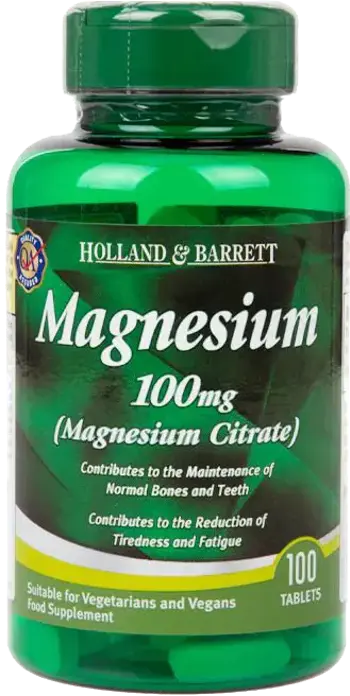 Holland And Barrett Magnesium Citrate 100 mg Магнезиев цитрат - 100 каплети