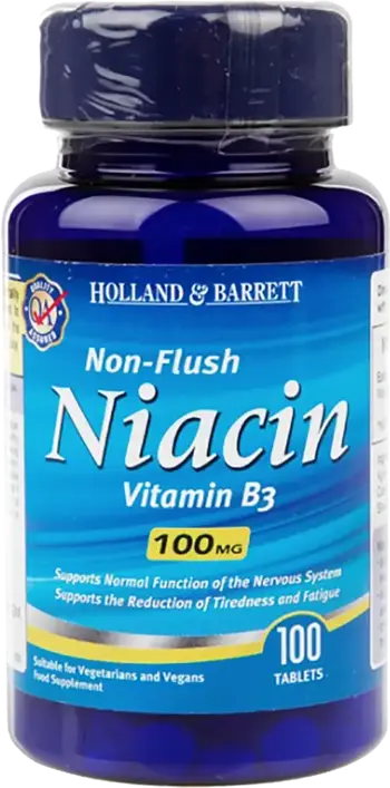 Holland And Barrett Non-Flush Niacin 100 mg Без флъш ефект х 100 таблетки