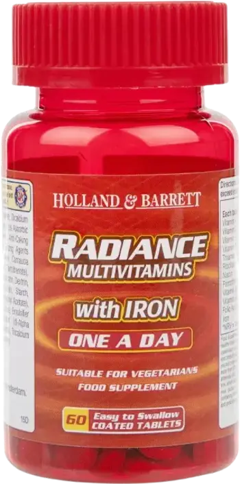 Holland And Barrett Radiance Multi Vitamins and Minerals Ежедневна формула х 60 Таблетки