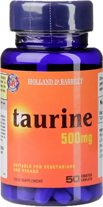 Holland And Barrett Taurine 500 mg Таурин за енергия и възстановяване х 50 каплети