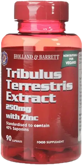 Holland And Barrett Tribulus Terrestris Extract 250 mg (Equivalent of 1750 mg) + Zinc 90 капсули, 90 Дози