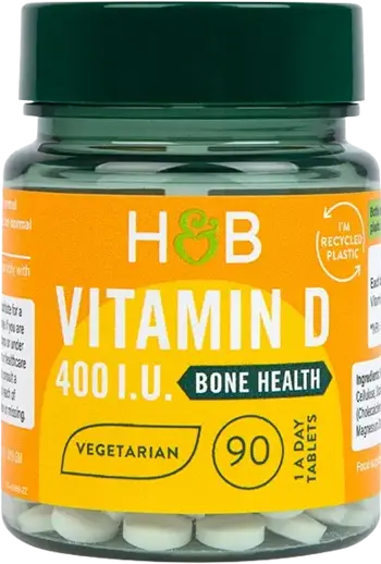 Holland And Barrett Vitamin D3 400 IU За здрави кости и имунитет х 100 Таблетки
