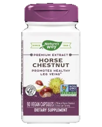 Nature's Way Horse Chestnut 350 mg Екстракт от див кестен за здрави вени х 90 веган капсули