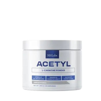 HS LABS ACETYL L-CARNITINE POWDER Ацетил L-Карнитин на Прах - 200 грама, 200 дози
