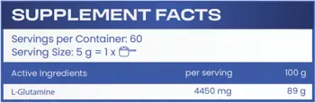 HS LABS GLUTAMINE POWDER FLAVORED Глутамин на Прах Овкусен - 300 грама, 60 дози