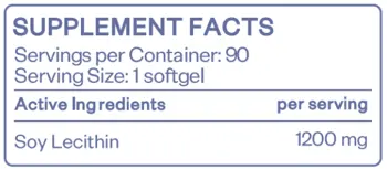 HS LABS LECITHIN 1200 мг Лецитин - 90 гел капсули, 90 дози