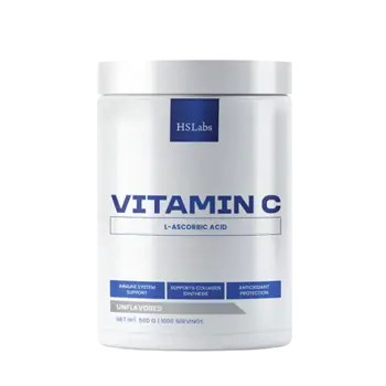 HS LABS VITAMIN C 500 мг Витамин C на Прах - 500 грама, 1000 дози