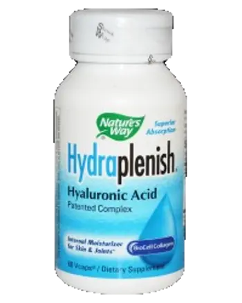 Nature's Way Hydraplenish Hyaluronic Acid Patented Complex За хидратация на кожата и здрави стави х 30 капсули