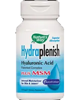 Nature's Way Hydraplenish Hyaluronic Acid Patented Complex PLUS MSM За хидратация на кожата и ставите х 60 капсули