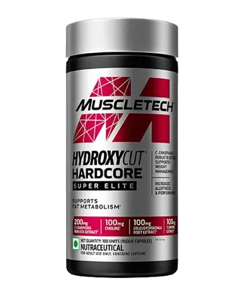 Hydroxycut Hardcore / Super Elite 100 капсули, 50 Дози - Мощна формула за отслабване