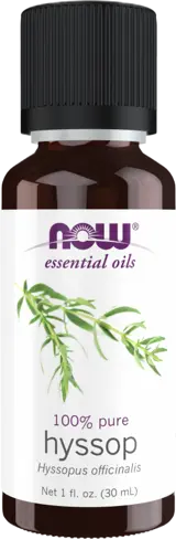 NOW Foods Hyssop Oil 100% Pure Hyssopus Officinalis 100% Чисто Етерично Масло от Исоп - 30 мл