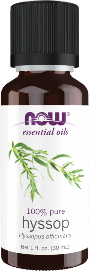 NOW Foods Hyssop Oil 100% Pure Hyssopus Officinalis 100% Чисто Етерично Масло от Исоп - 30 мл