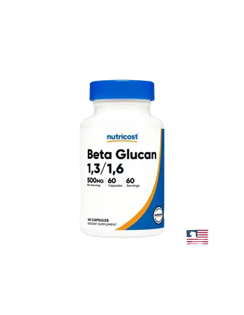 Nutricost Beta Glucan 1.3/1.6 Бета глюкани за имунитет х 60 капсули