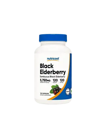 Nutricost Black Elderberry 5750 mg Екстракт от Черен Бъз х 120 капсули