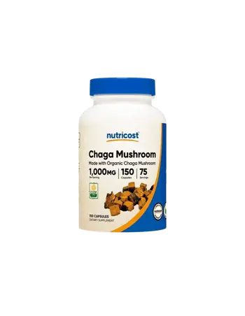 Nutricost Chaga Mushroom Екстракт от гъба Чага 1000 mg х 150 капсули