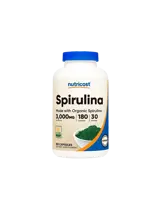 Nutricost Spirulina 500 mg Имунитет, Супер антиоксидант х 180 капсули