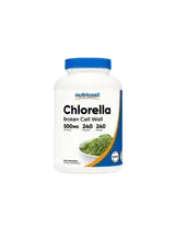 Nutricost Chlorella Broken Cell Wall Имунна и антиоксидантна защита 500 mg х 240 капсули
