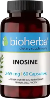 Bioherba Inosine 265 mg Енергия и издръжливост х 60 капсули