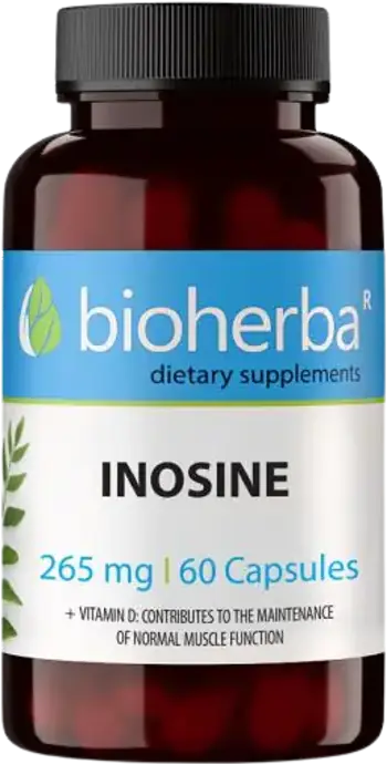 Bioherba Inosine 265 mg Енергия и издръжливост х 60 капсули