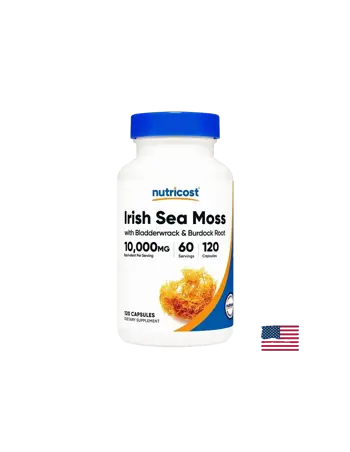 Nutricost Irish Sea Moss with Bladderwrack & Burdock Root За щитовидната жлеза и имунитет х 120 капсули
