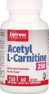 Jarrow Formulas Acetyl L-Carnitine 250 mg За енергия и мозъчна функция х 60 капсули