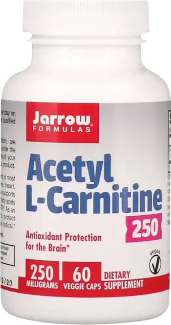 Jarrow Formulas Acetyl L-Carnitine 250 mg За енергия и мозъчна функция х 60 капсули