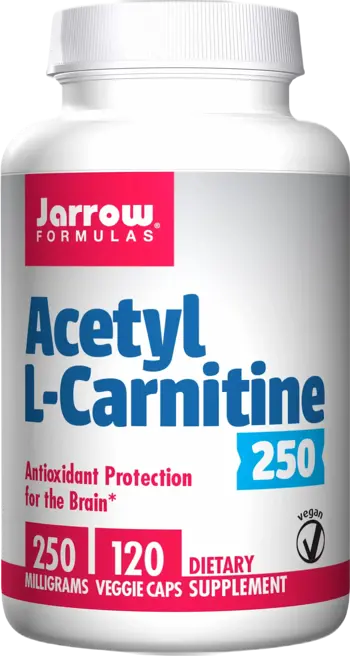 Jarrow Formulas Acetyl L-Carnitine 250 mg За мозъчна функция и енергия х 120 капсули