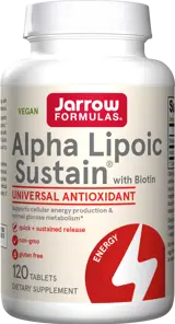 Jarrow Formulas Alpha Lipoic Sustain 300 mg Двуслойни таблетки с бързо и забавено освобождаване х 120 таблетки