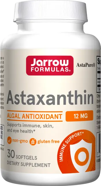 Jarrow Formulas Astaxanthin 12 mg Естествен антиоксидант за здраве на кожата, очите и ставите х 30 Гел капсули