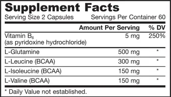 Jarrow Formulas BCAAs / Glutamine Комплекс за възстановяване и мускулен растеж х 120 капсули