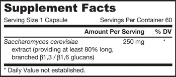 Jarrow Formulas Beta Glucan 250 mg Подкрепа за имунната система х 60 капсули