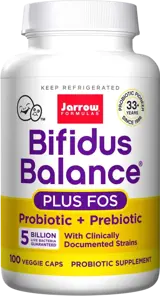 Jarrow Formulas Bifidus Balance + FOS За здравословна чревна микрофлора х 100 капсули