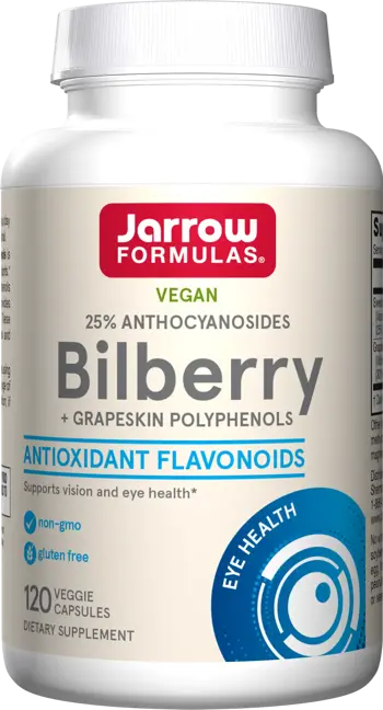 Jarrow Formulas Bilberry + Grapeskin Polyphenols 280 mg За подкрепа на зрението х 120 капсули