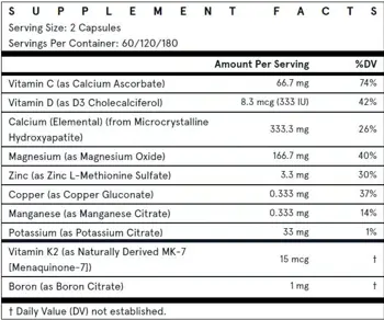 Jarrow Formulas Bone-Up За здрави кости и стави х 120 капсули