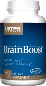Jarrow Formulas BrainBoost Подкрепа за фокус, когнитивни способности и памет х 60 капсули